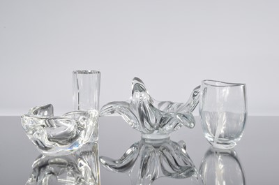 Lot 228 - Four clear glass items