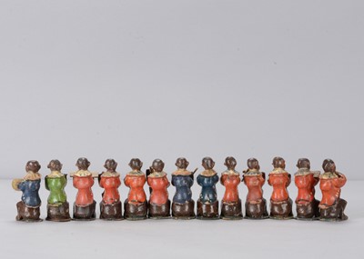 Lot 11 - A 19th century Grödnertal (Ortisi) dressed monkey orchestra