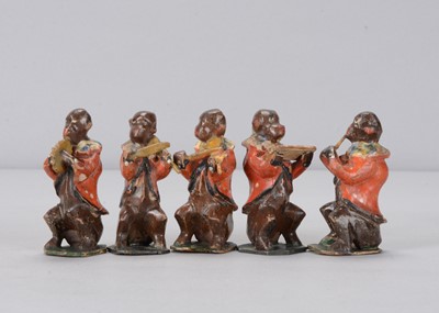 Lot 11 - A 19th century Grödnertal (Ortisi) dressed monkey orchestra