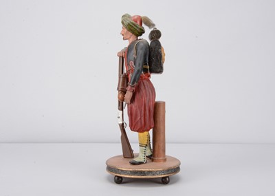 Lot 84 - A fine mid 19th century German papier-mâché Zouave foot soldier nodder