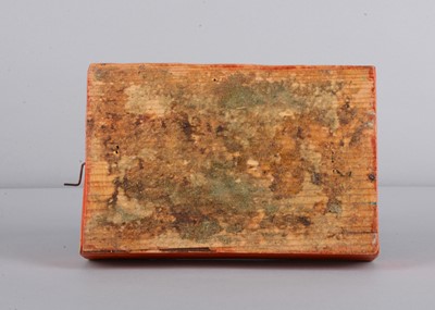 Lot 174 - An 1830s Sonneberg papier-mâché and wood hand-cranked mechanical toy of a shepherdess