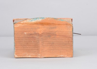 Lot 267 - A 19th century Erzgebirge painted wooden kitchen house crank toy