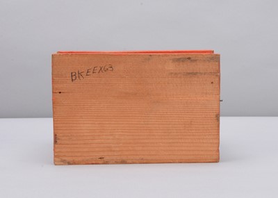 Lot 376 - A mid 19th century Thüringen papier-mâché and wood blacksmith’s forge mechanical toy