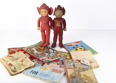 Lot 34 - Two Dean’s Rag Book Co printed cloth Puck pixies