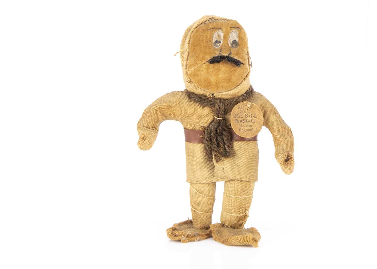 Lot 46 - A small J K Farnell Bruce Bairnsfather’s 1st World War Old Bill Mascot