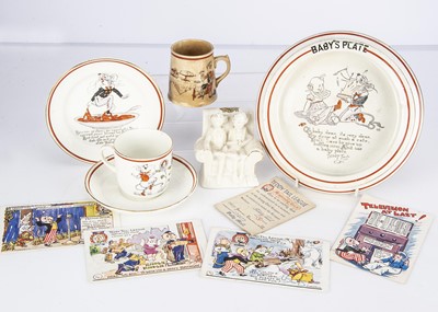 Lot 55 - Teddy Tail pottery pieces