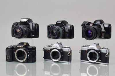 Lot 275 - A Tray of Minolta SLR Cameras