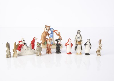 Lot 71 - Bisque Pip Squeak & Wilfred cake decorations
