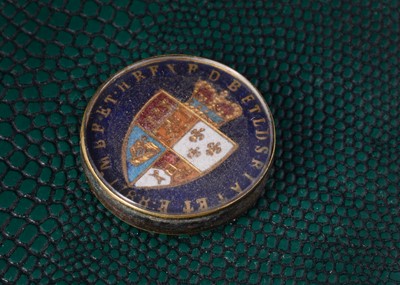 Lot 39 - A George III 1788 spade Guinea with an enamel applied reverse