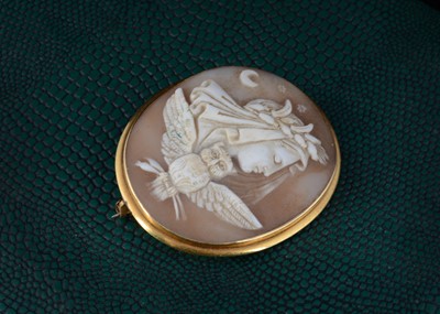 Lot 48 - A 19th Century shell carved cameo brooch