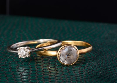 Lot 56 - Two 9ct gold dress rings