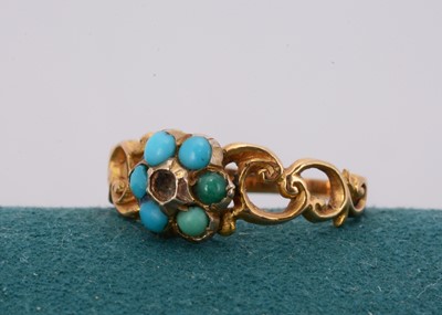 Lot 85 - A Victorian turquoise ring