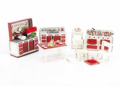 Lot 231 - Four Welstoy tinplate kitchen items