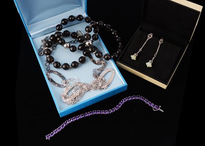 Lot 202 - A pair of Links of London silver and hardstone earrings