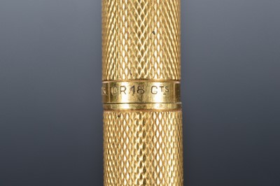 Lot 217 - A Waterman's 18ct gold biro pen