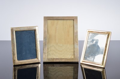 Lot 223 - Three silver mounted photograph frames