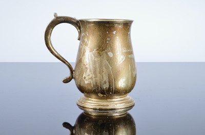 Lot 228 - A George V and later silver tankard by RC