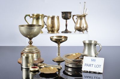 Lot 232 - A large collection of silver plated and other items