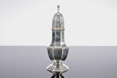 Lot 249 - An Edwardian silver sugar sifter by Olivant & Botsford