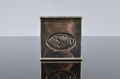 Lot 256 - An Edwardian silver tea caddy by Thomas Bradbury & Sons