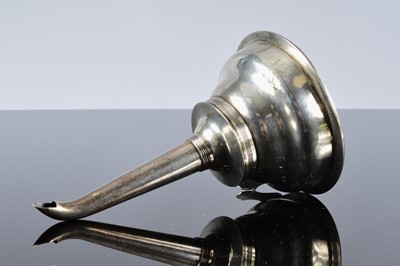 Lot 260 - A George III silver wine funnel