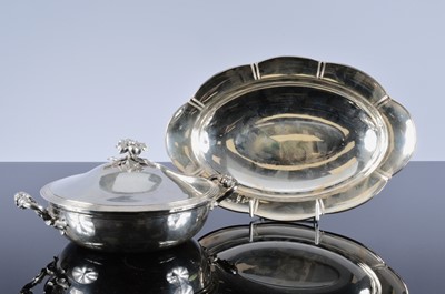 Lot 271 - Two nice French silver plated items of table ware