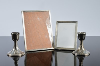 Lot 277 - Two silver mounted photograph frames