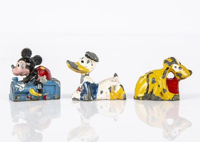 Lot 131 - Three Salco Walt Disney lead pencil sharpeners circa 1949