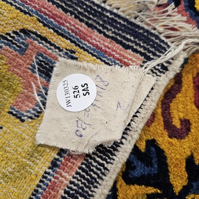 Lot 526 - An early 20th century Chinese temple carpet