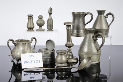 Lot 577 - A large collection of 18th and 19th century pewter