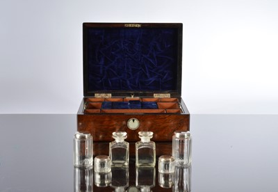 Lot 578 - A Victorian rosewood work box, 30cm wide