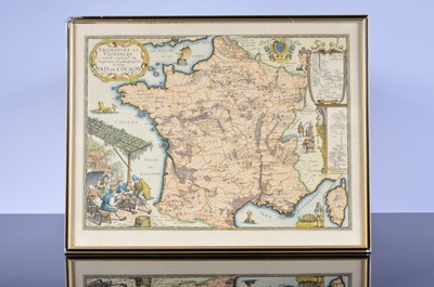 Lot 599 - A French Cheese & Wine Map