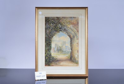 Lot 600 - Four Victorian and later watercolour paintings of cathedrals