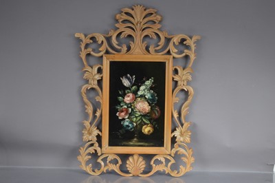 Lot 633 - Dutch style floral still life painting