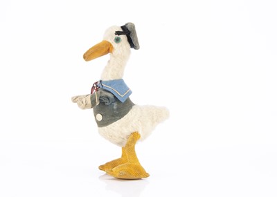 Lot 173 - A rare Dean’s Rag Book Co Walt Disney long billed Donald Duck circa 1934