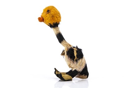 Lot 176 - A rare British Belisha beacon road safety mohair duck circa 1934