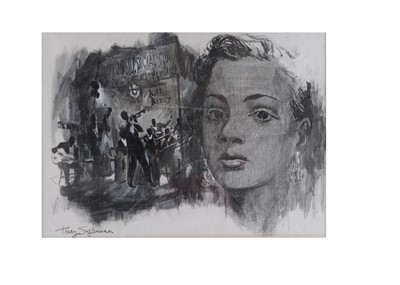 Lot 407 - West Mobile Social Club / Tracy Sugarman Drawing / Jazz