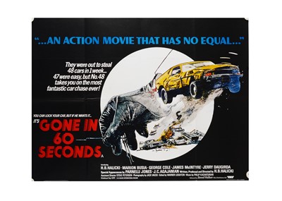 Lot 433 - Gone In 60 Seconds (1974) UK Quad posters