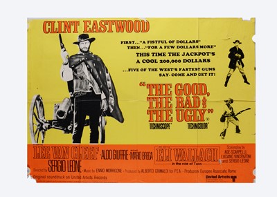 Lot 460 - The Good The Bad and The Ugly (1968 RR) UK Quad Poster