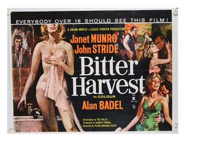 Lot 491 - Bitter Harvest (1963) Quad Poster