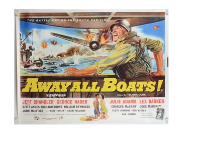 Lot 499 - Away All Boats (1956) Quad Poster