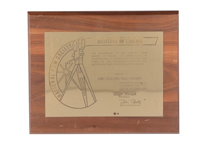 Lot 549 - Bob Hope / Golden Reel Award