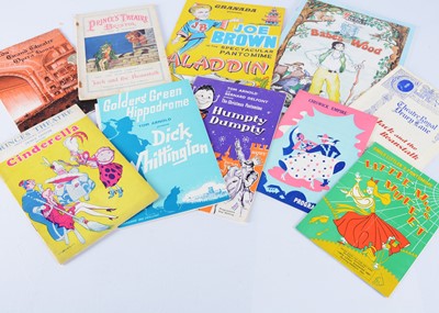 Lot 573 - Pantomime Programmes