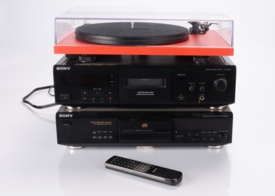 Lot 613 - Pro-Ject Deck / Sony CD / Cassette Deck