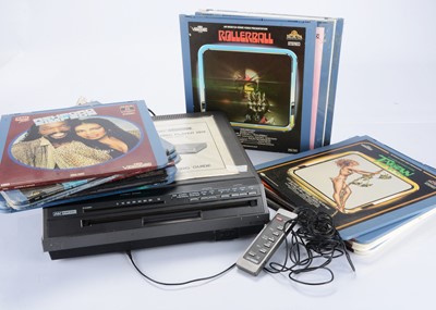 Lot 641 - Videodisc Player / Video Discs