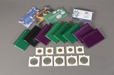 Lot 26 - A collection of nine United States  mint proof year sets