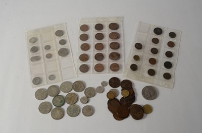 Lot 32 - A small collection of pre decimal British coinage