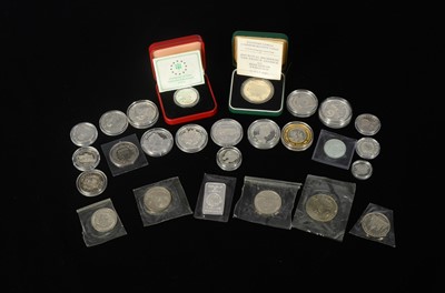 Lot 35 - Twenty Six Silver and Base metal Proof and uncirculated world coins