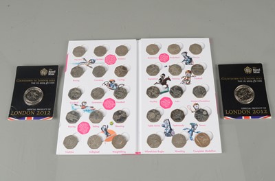 Lot 59 - 2012 London Olympics 50p set