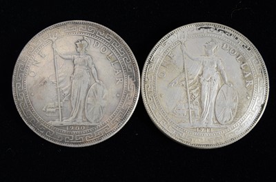 Lot 68 - Two Hong Kong silver Trade Dollars